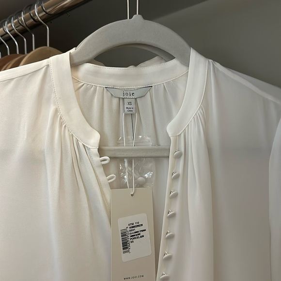 Joie Tariana Porclain Silk Button Down (Women’s, XS) - Picture 1 of 8